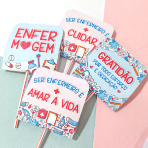 Pirulito personalizado - enfermagem