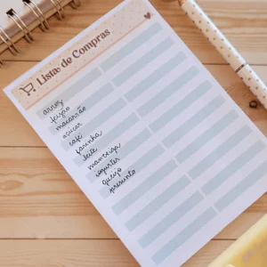 Bloquinho Lista de Compras