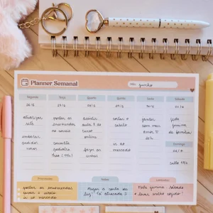 Bloco Planner Semanal