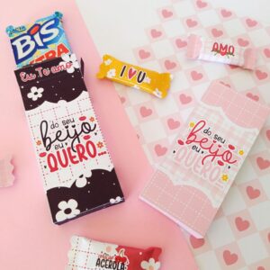 Kit Kat  ou BIS - Coleção dia dos namorados