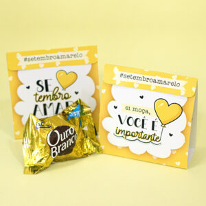 Porta Bombom - Setembro Amarelo