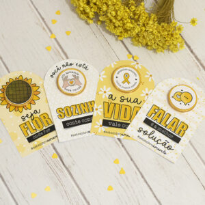 Card+ Moedinha de chocolate - Setembro Amarelo