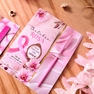 Escovinha para cílios- Outubro Rosa