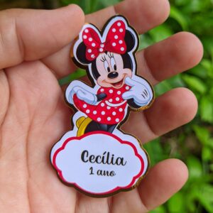 Aplique 3D para Tubete   Minnie Vermelha |  Aniversário | Festa Infantil | Lembrancinhas Personalizadas