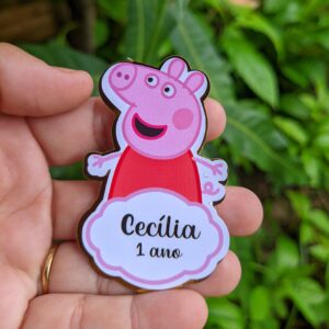 Aplique 3D para Tubete Peppa Pig   |  Aniversário | Festa Infantil | Lembrancinhas Personalizadas