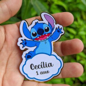 Aplique 3D para Tubete Stitch |  Aniversário | Festa Infantil | Lembrancinhas Personalizadas