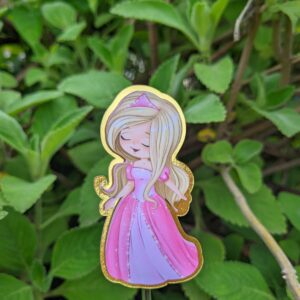 Aplique 3D para Tubete Princesa Aurora Bela Adormecida |  Aniversário | Festa Infantil | Lembrancinhas Personalizadas