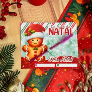 Escovinha de cílios natal